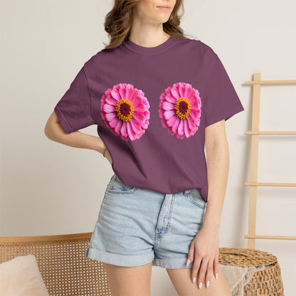 Pink Daisy Double Floral Tee