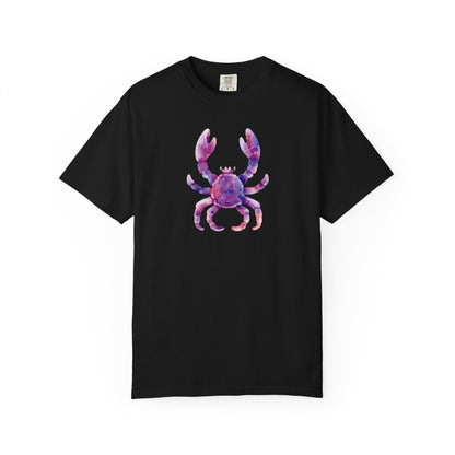 Watercolor Crab T-Shirt — Coastal Beach Vibes Graphic Tee