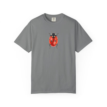 Ladybug With Top Hat T-Shirt — Whimsical Insect Graphic Tee
