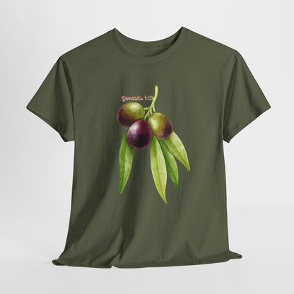 Olive Branch Watercolor T-Shirt — Genesis 1:29 Faith Tee