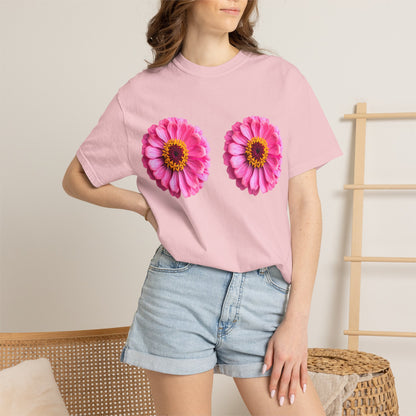 Pink Daisy Double Floral Tee