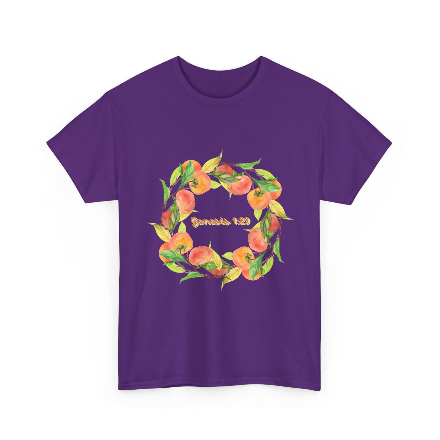 Peaches Wreath T‑Shirt — Jeremiah 29:11 Inspirational Christian Tee