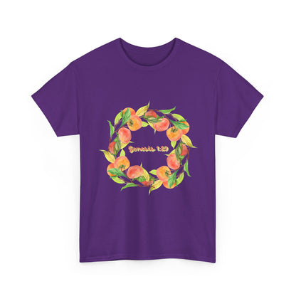 Peaches Wreath T‑Shirt — Jeremiah 29:11 Inspirational Christian Tee