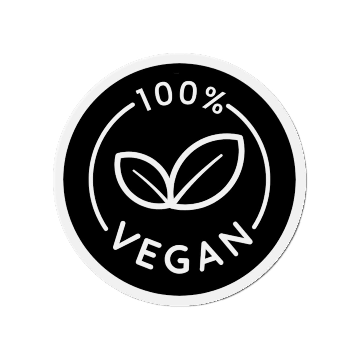 100% Vegan Die-Cut Magnet — Eco-Friendly Plant-Based Badge