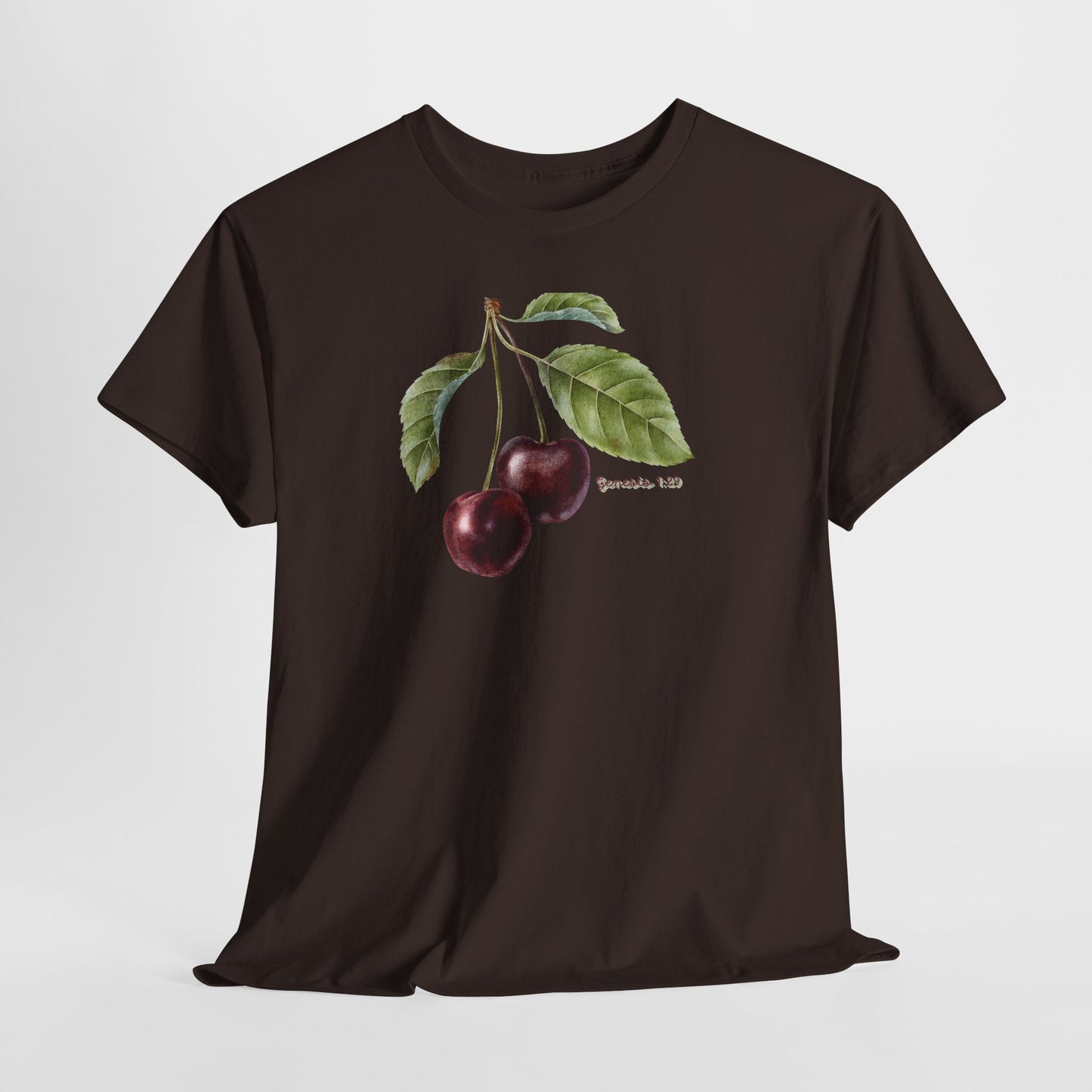 Cherry Botanical Tee — Vintage Fruit Illustration T-Shirt