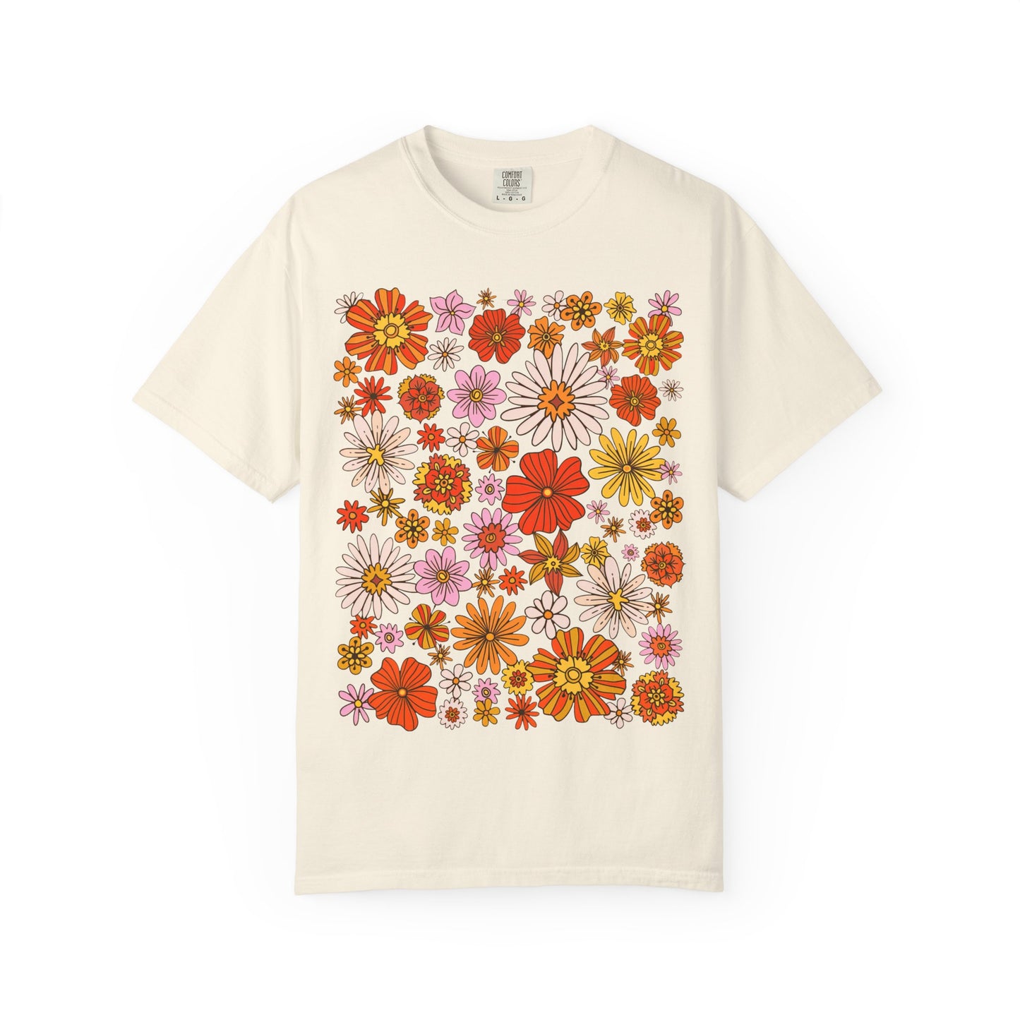 Floral Bouquet Tee — Retro Wildflower Print T-Shirt
