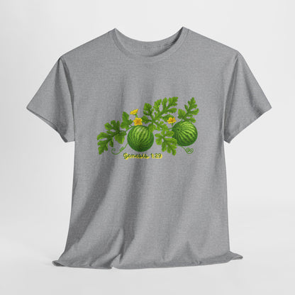 Watermelon T-Shirt — Genesis 1:29 Garden Illustration Tee
