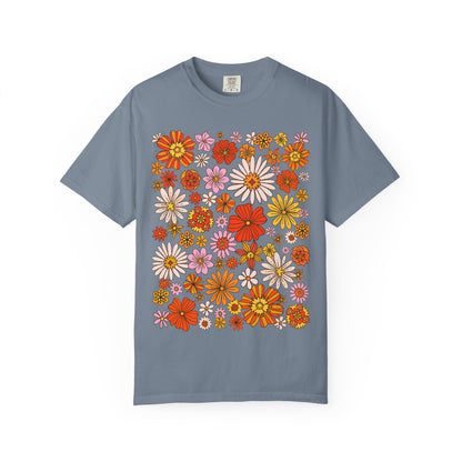 Floral Bouquet Tee — Retro Wildflower Print T-Shirt