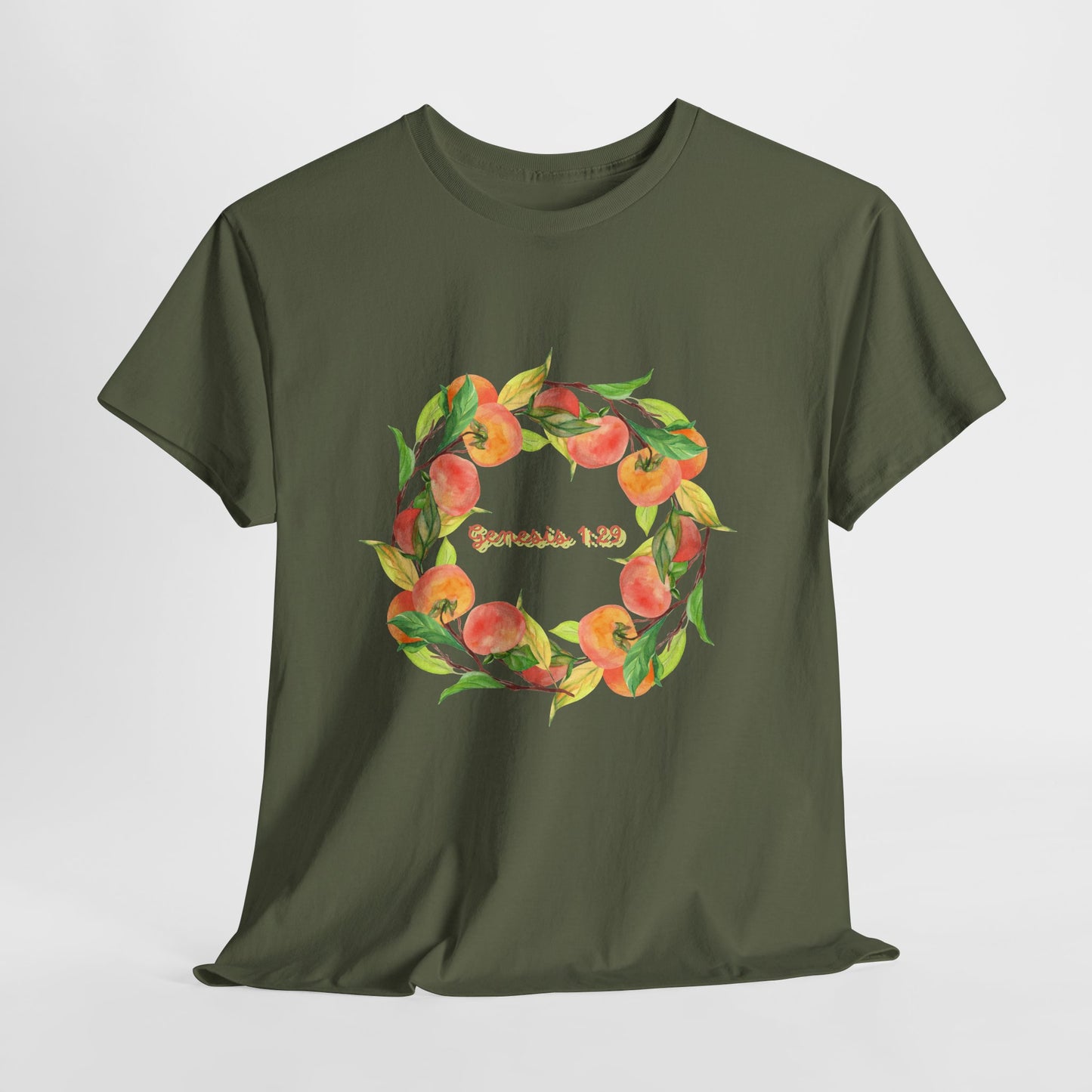 Peaches Wreath T‑Shirt — Jeremiah 29:11 Inspirational Christian Tee