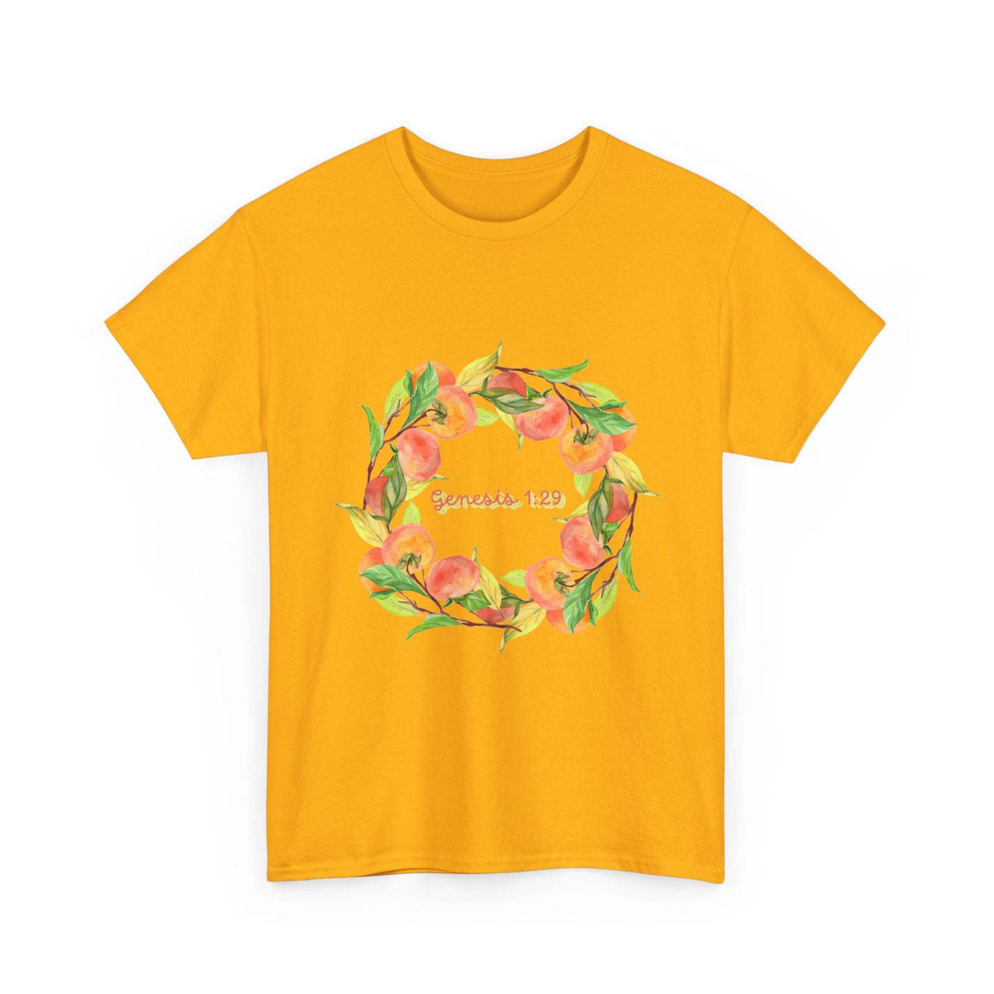 Peaches Wreath T‑Shirt — Jeremiah 29:11 Inspirational Christian Tee