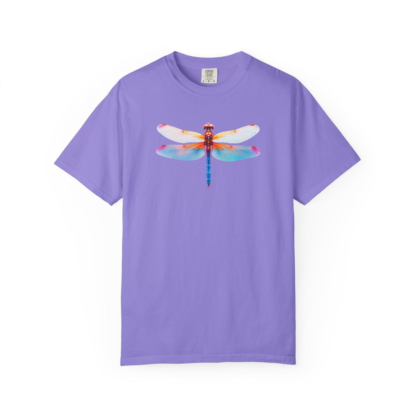 Dragonfly Watercolor T-Shirt — Colorful Nature Graphic Tee