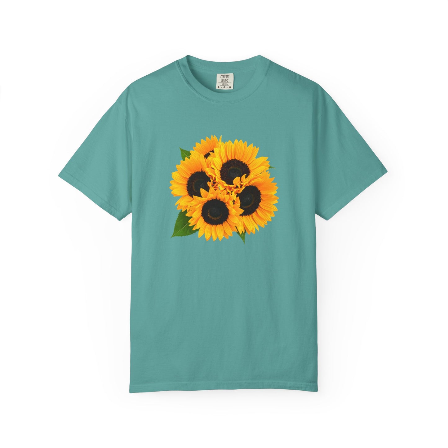 Sunflower Trio T-Shirt — Bright Floral Graphic Tee