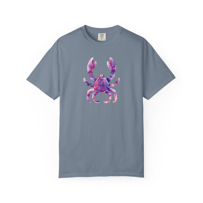 Watercolor Crab T-Shirt — Coastal Beach Vibes Graphic Tee