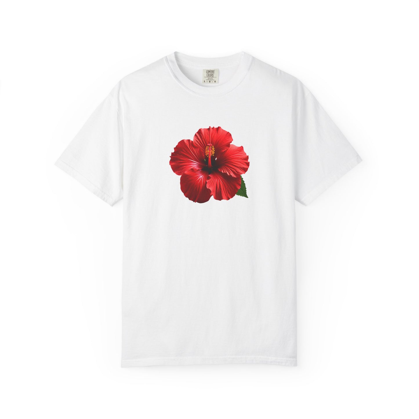 Hibiscus Bloom T-Shirt — Red Floral Graphic Tee