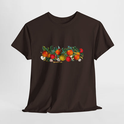 T-Shirt — Genesis 1:29 Watercolor Orange Grove Graphic Tee