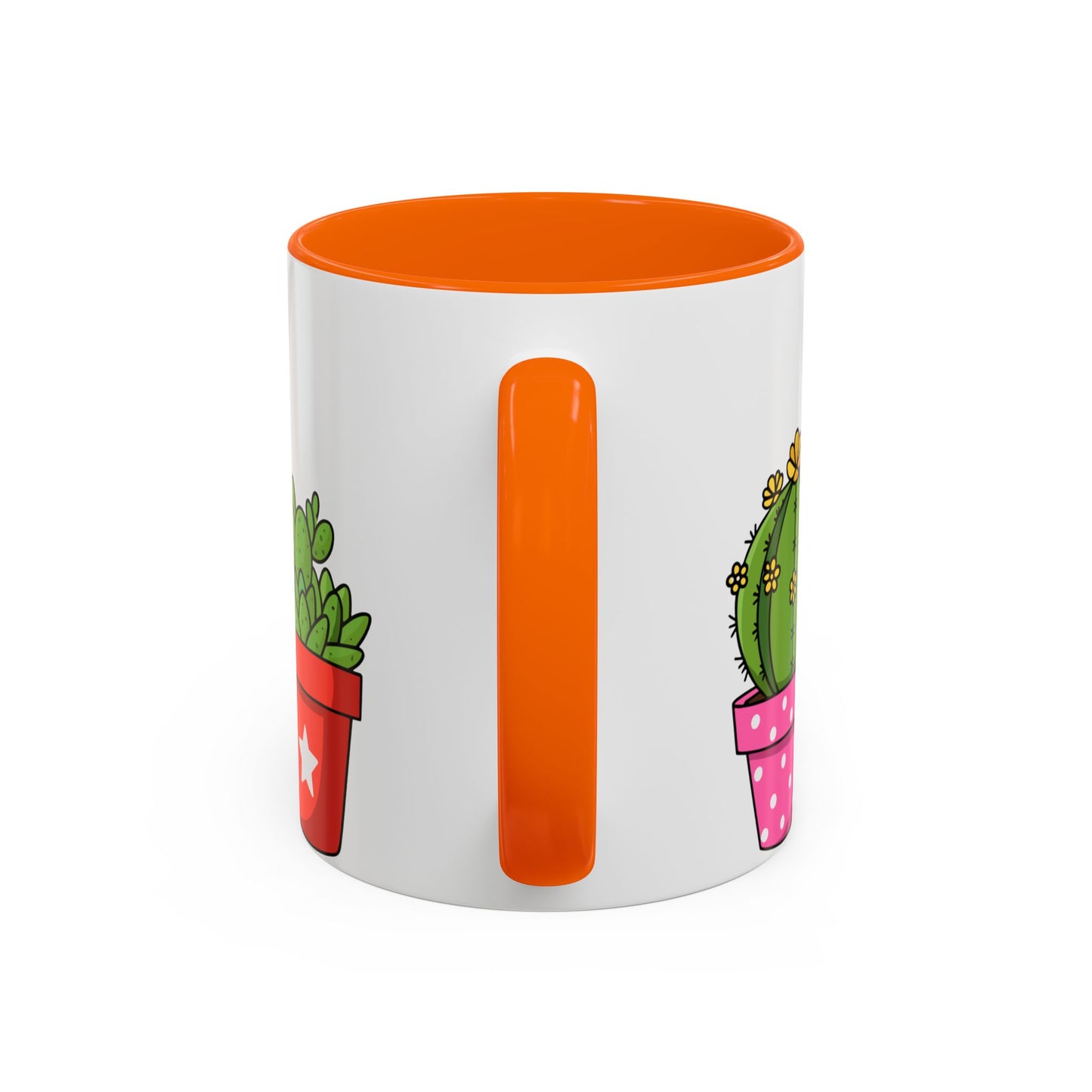 Cactus & Succulent Accent Coffee Mug — Cute Potted Plants 11/15oz