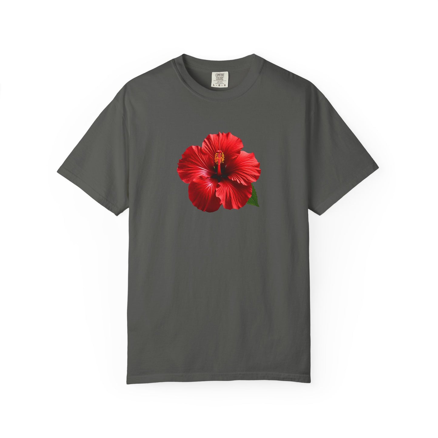Hibiscus Bloom T-Shirt — Red Floral Graphic Tee
