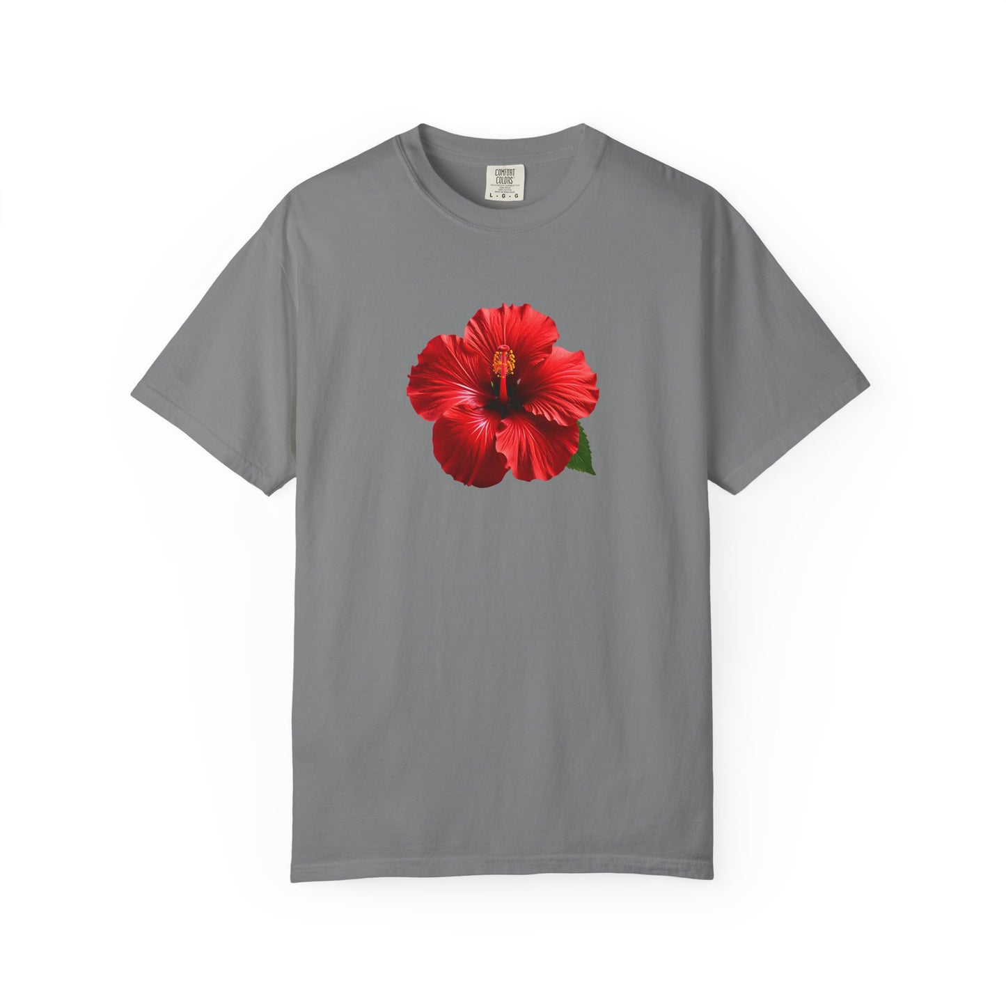 Hibiscus Bloom T-Shirt — Red Floral Graphic Tee