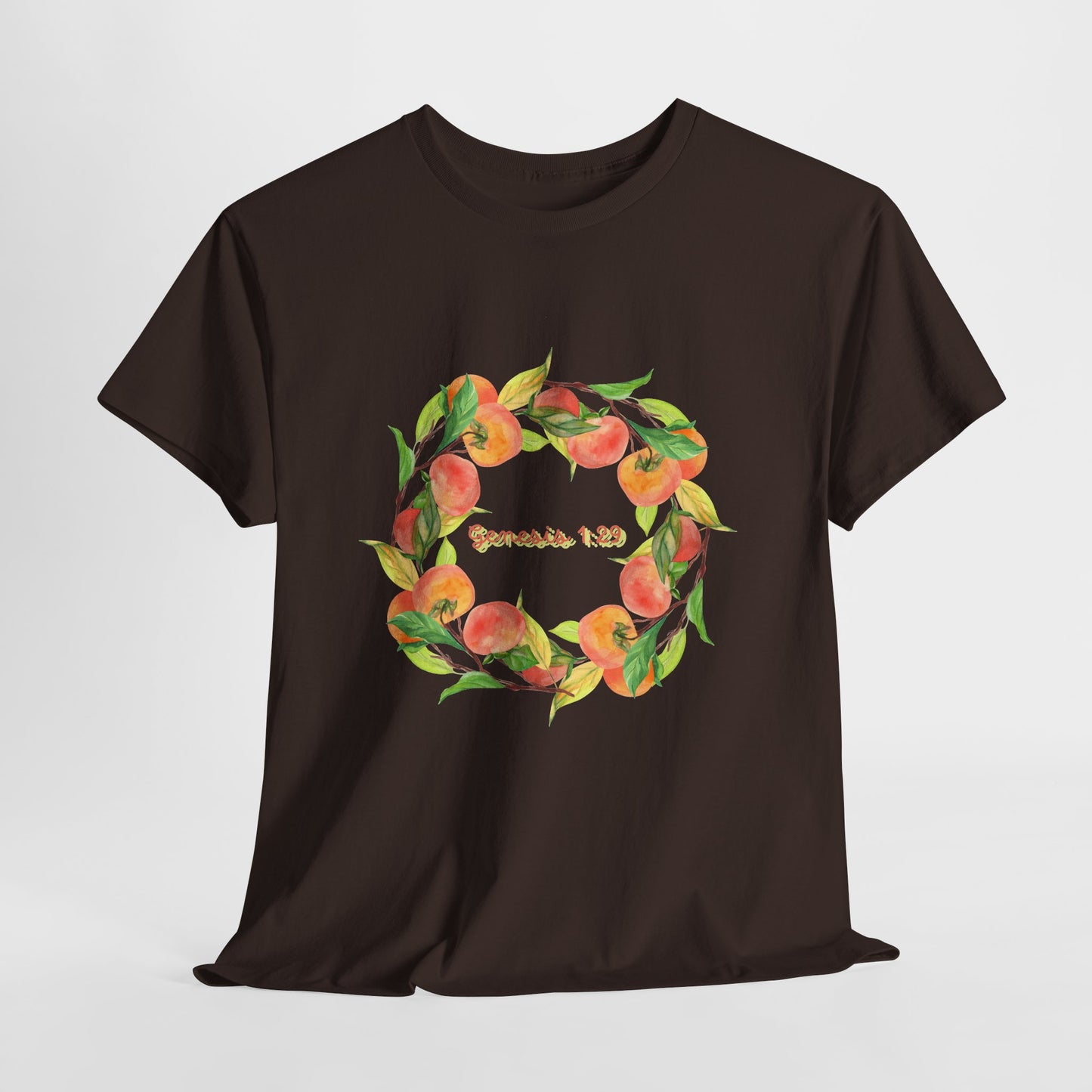 Peaches Wreath T‑Shirt — Jeremiah 29:11 Inspirational Christian Tee