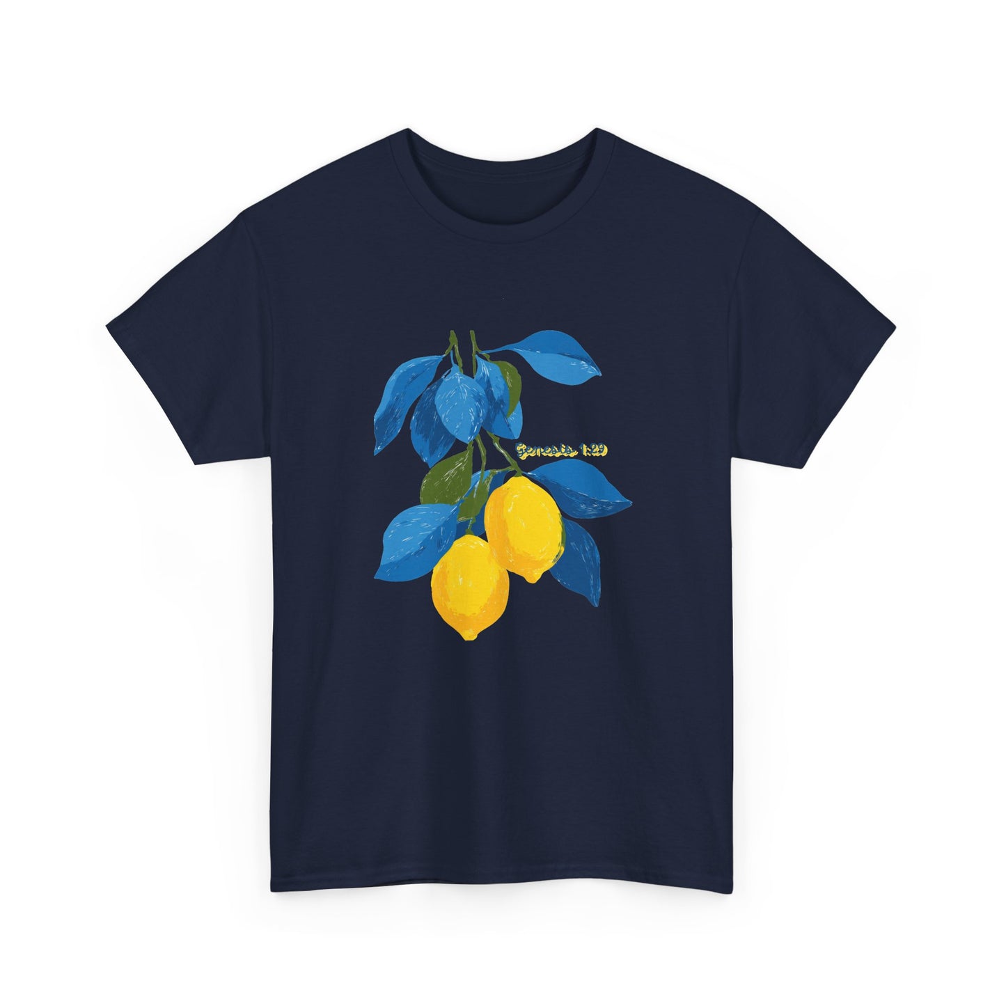 Lemon Branch Graphic Tee — Genesis 1:29 Inspirational Fruit Shirt