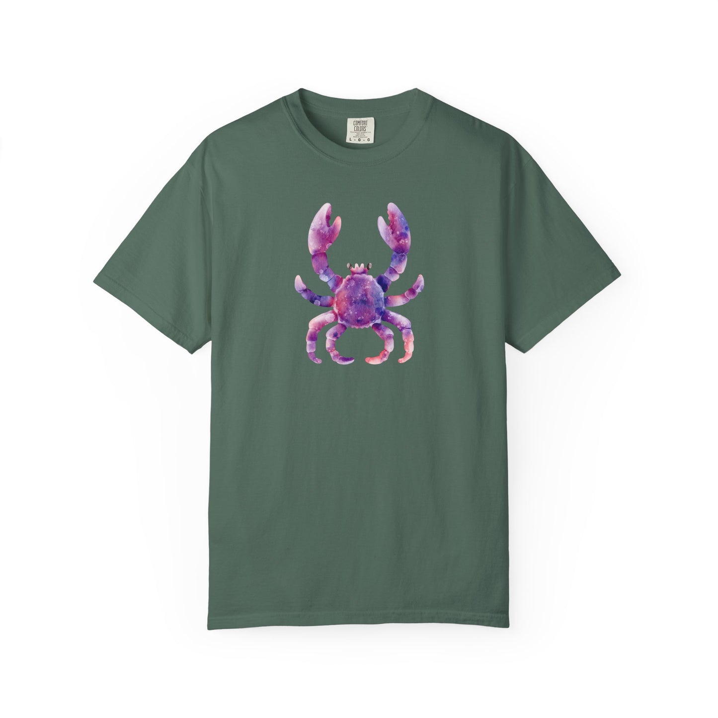 Watercolor Crab T-Shirt — Coastal Beach Vibes Graphic Tee