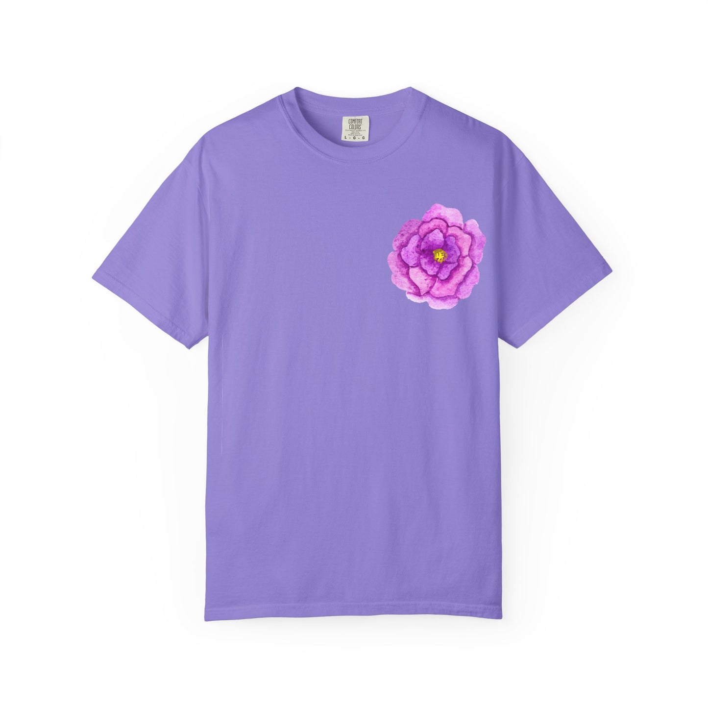 Floral Watercolor Chest Rose T-Shirt