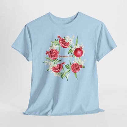 Pomegranate Watercolor Tee — Jeremiah 29:11 Inspirational Bible Verse Shirt