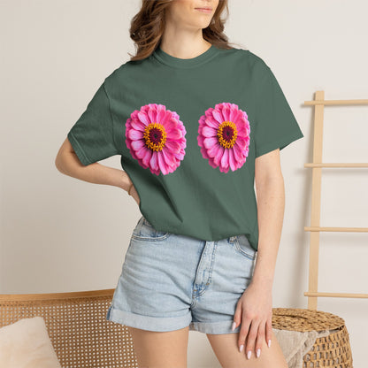 Pink Daisy Double Floral Tee
