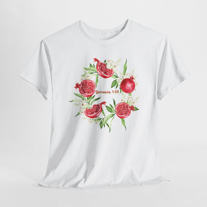 Pomegranate Watercolor Tee — Jeremiah 29:11 Inspirational Bible Verse Shirt