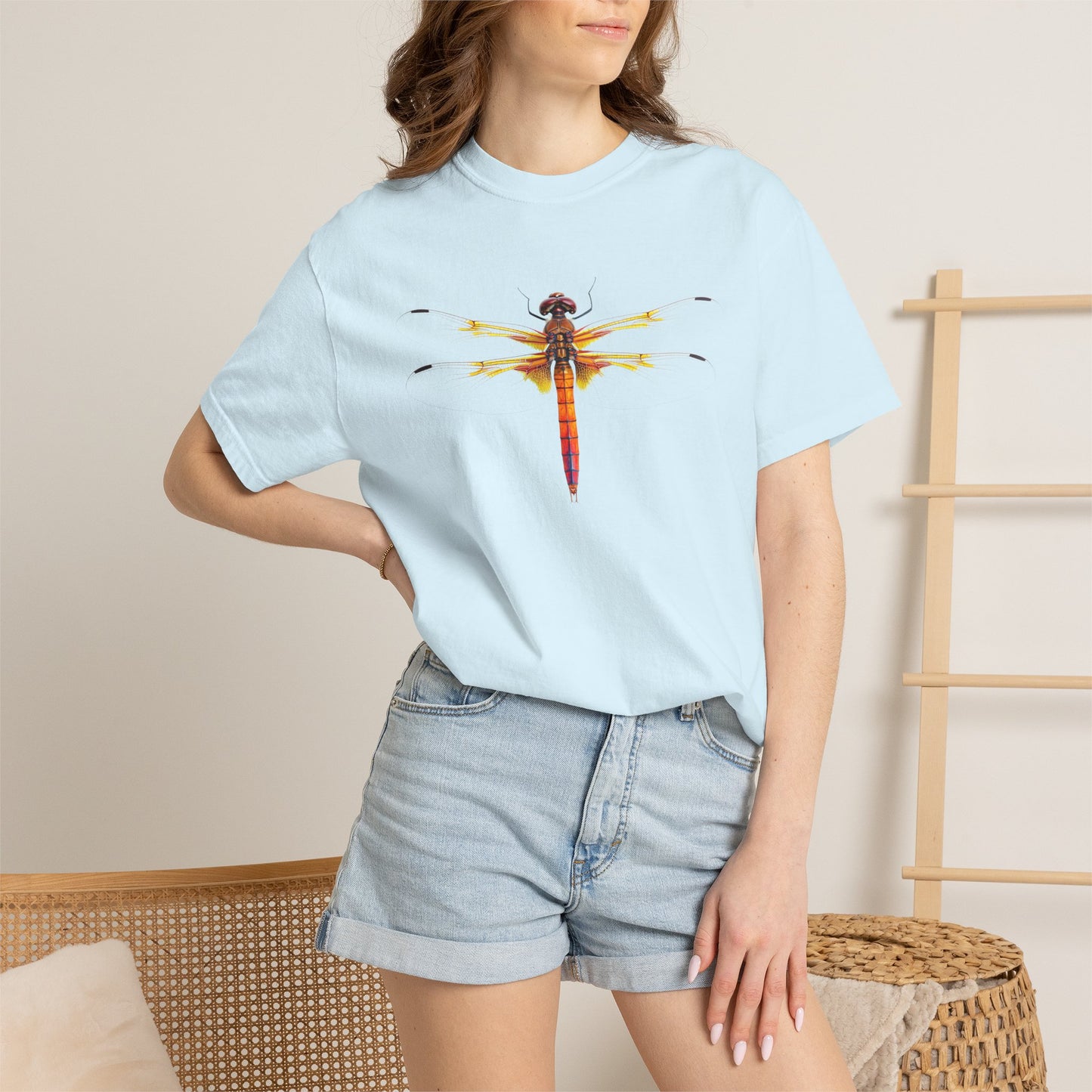 Dragonfly Art T-Shirt — Vibrant Watercolor Dragonfly Graphic Tee