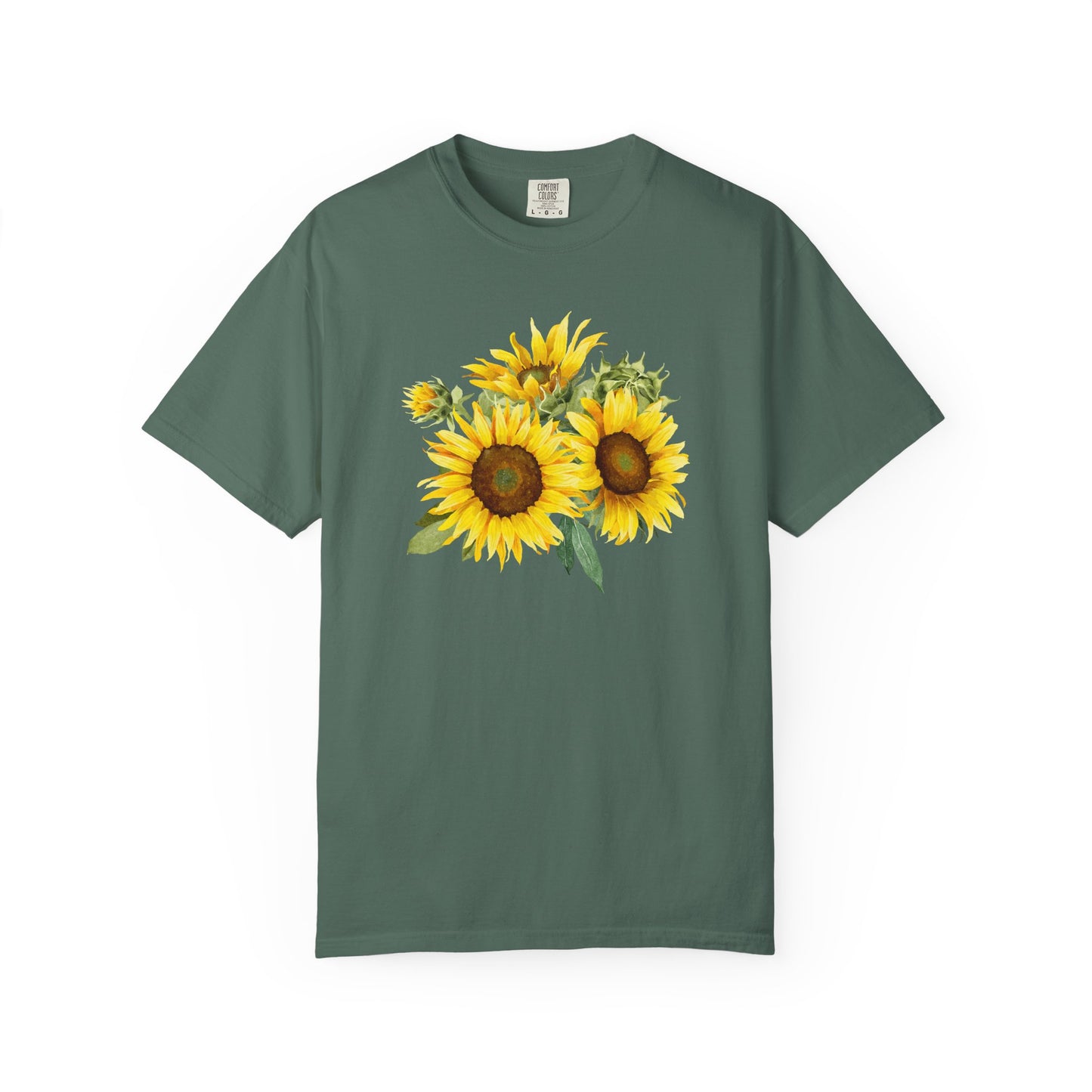 Sunflower Floral T-Shirt — Vintage Yellow Sunflower Graphic Tee
