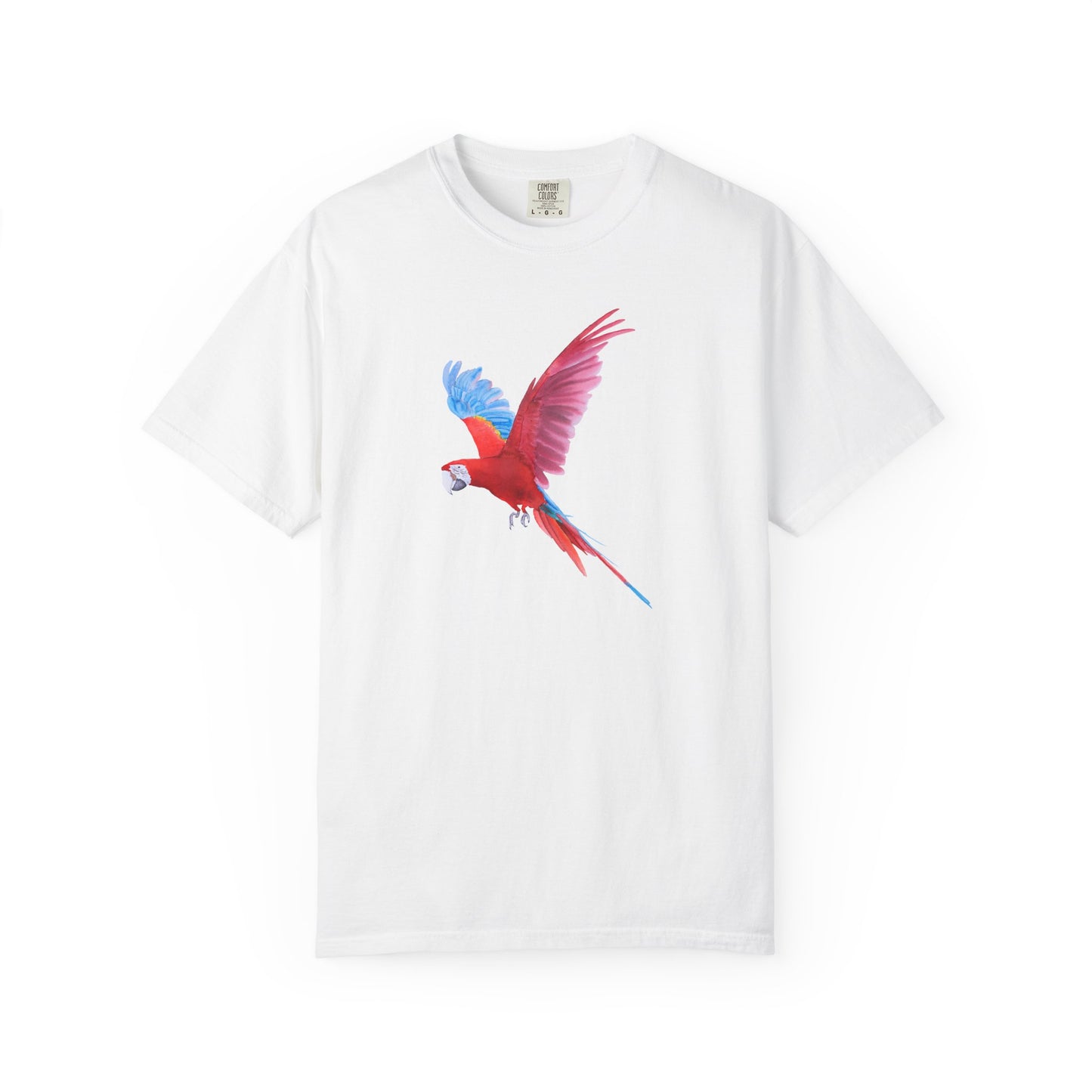 Parrot Flight T-Shirt — Colorful Macaw Graphic Tee