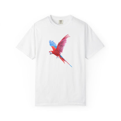 Parrot Flight T-Shirt — Colorful Macaw Graphic Tee