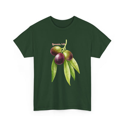 Olive Branch Watercolor T-Shirt — Genesis 1:29 Faith Tee