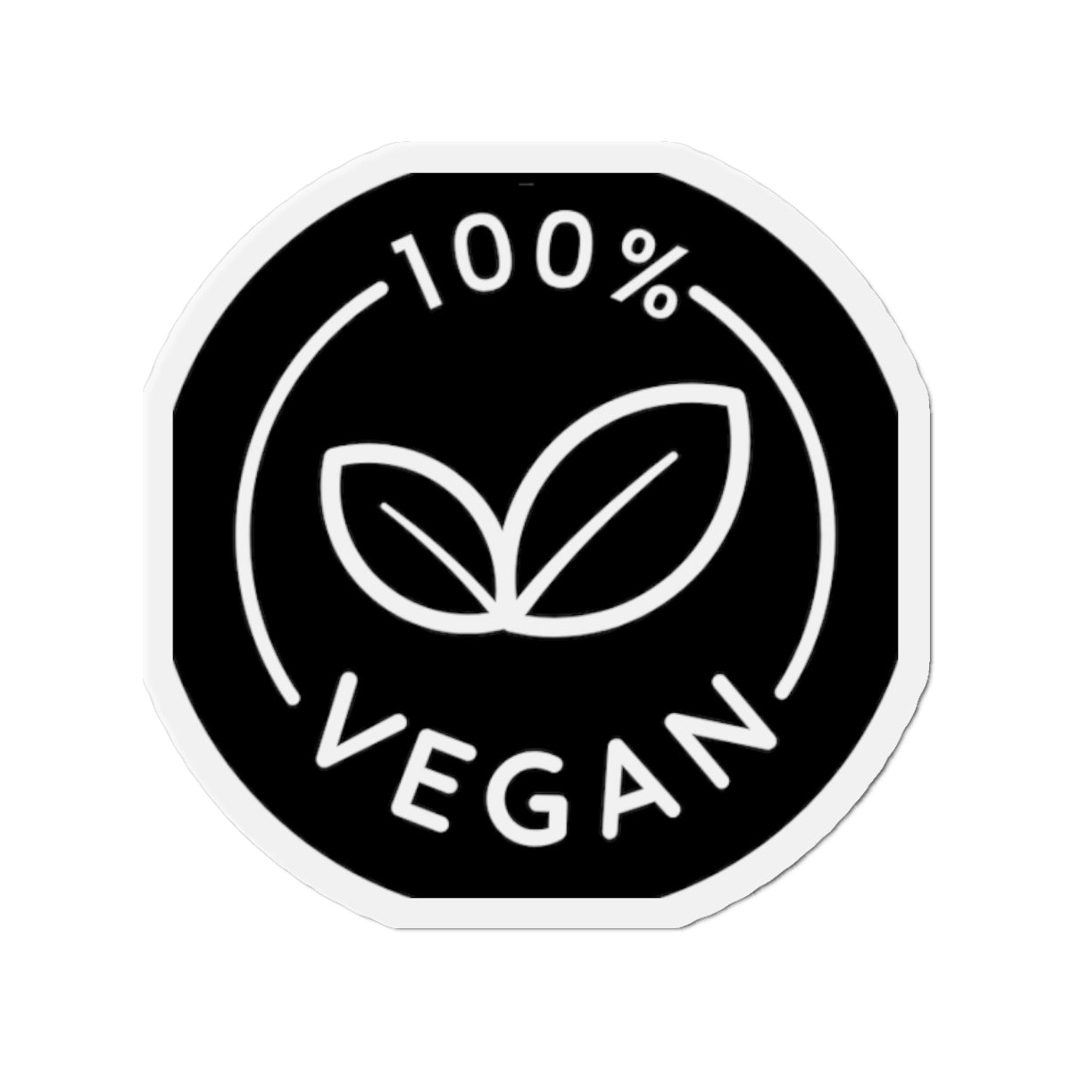 100% Vegan Die-Cut Magnet — Eco-Friendly Plant-Based Badge