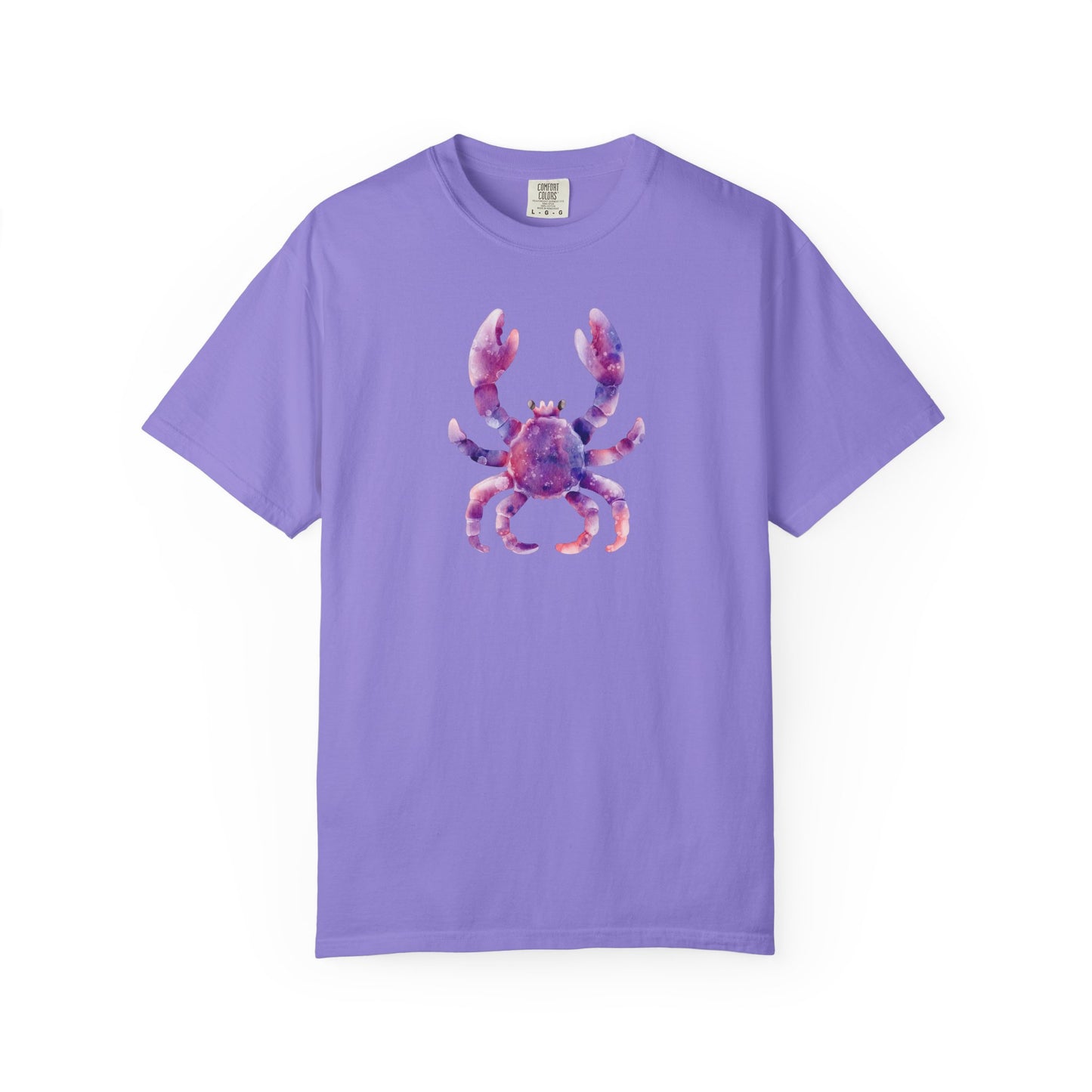 Watercolor Crab T-Shirt — Coastal Beach Vibes Graphic Tee