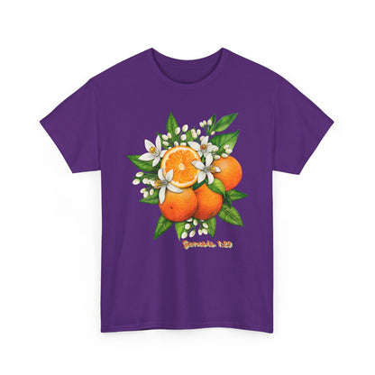 Orange Blossom Tee — Genesis 1:29 Fruit Illustration Shirt