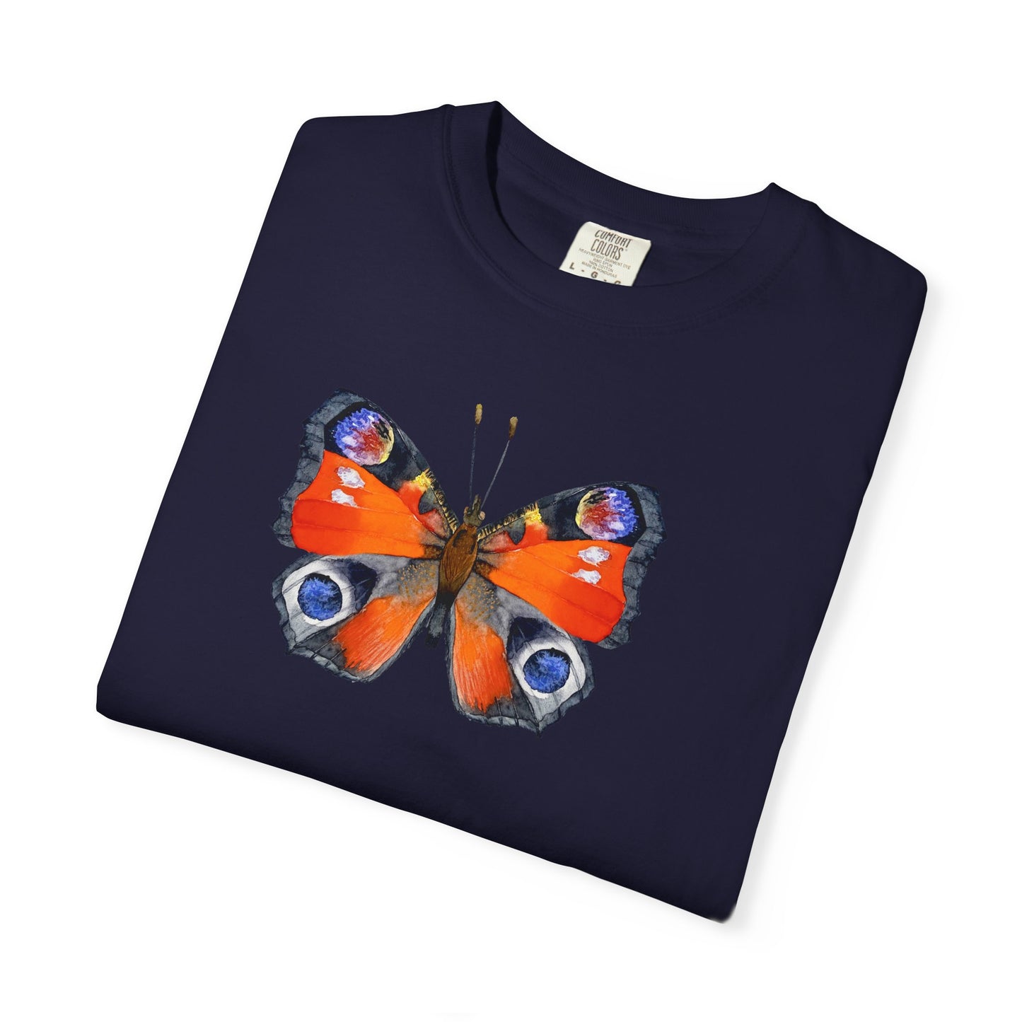 Butterfly Graphic T-Shirt — Peacock Eye Floral Tee