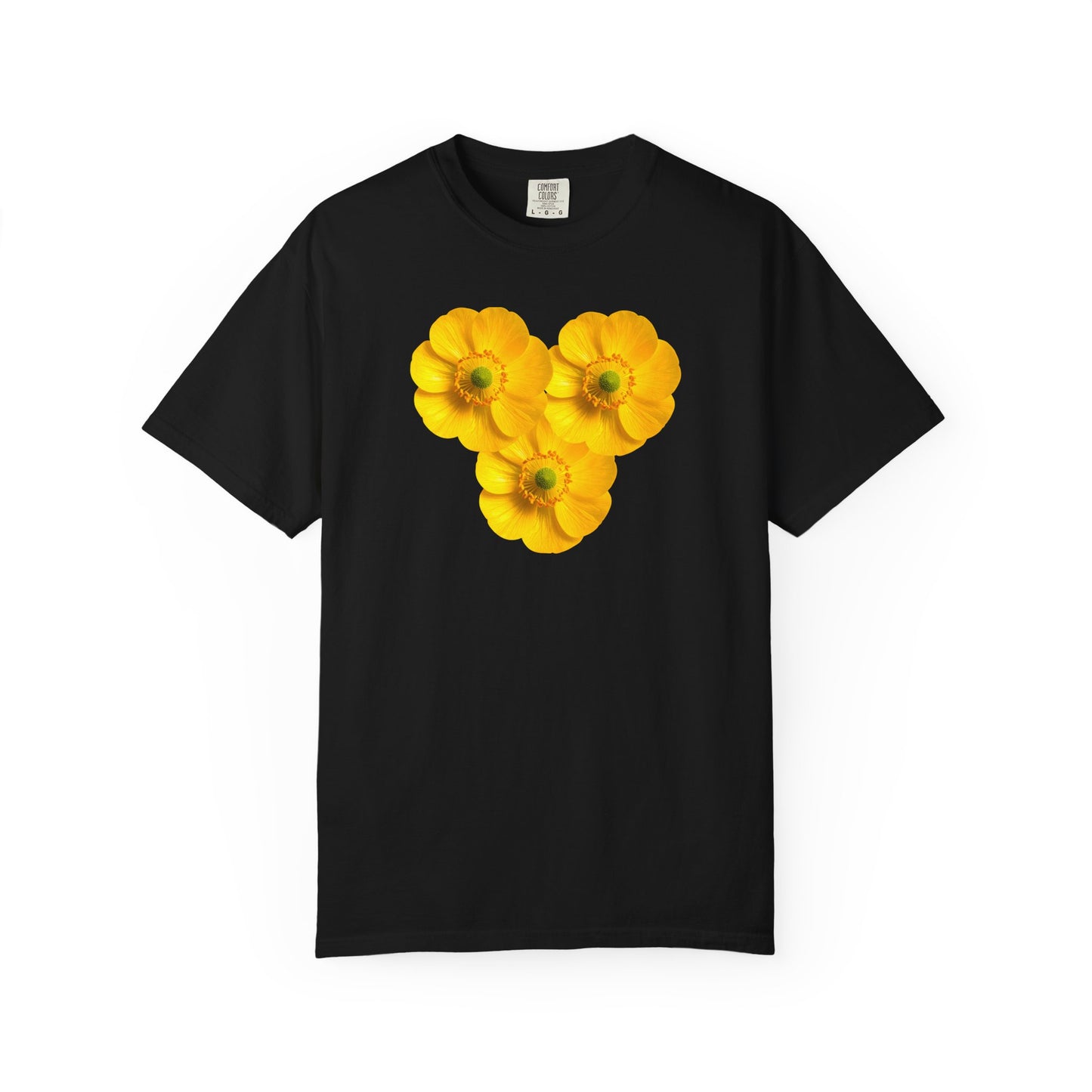 Yellow Floral Heart T-Shirt