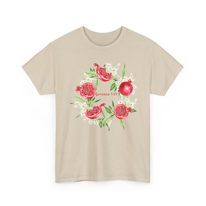 Pomegranate Watercolor Tee — Jeremiah 29:11 Inspirational Bible Verse Shirt