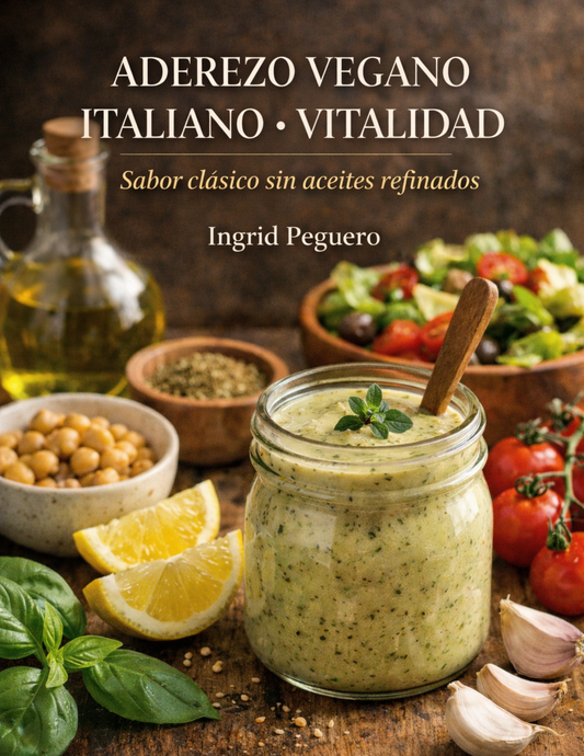 Aderezo Vegano Italiano “Vitalidad” | Guía Digital Práctica en PDF