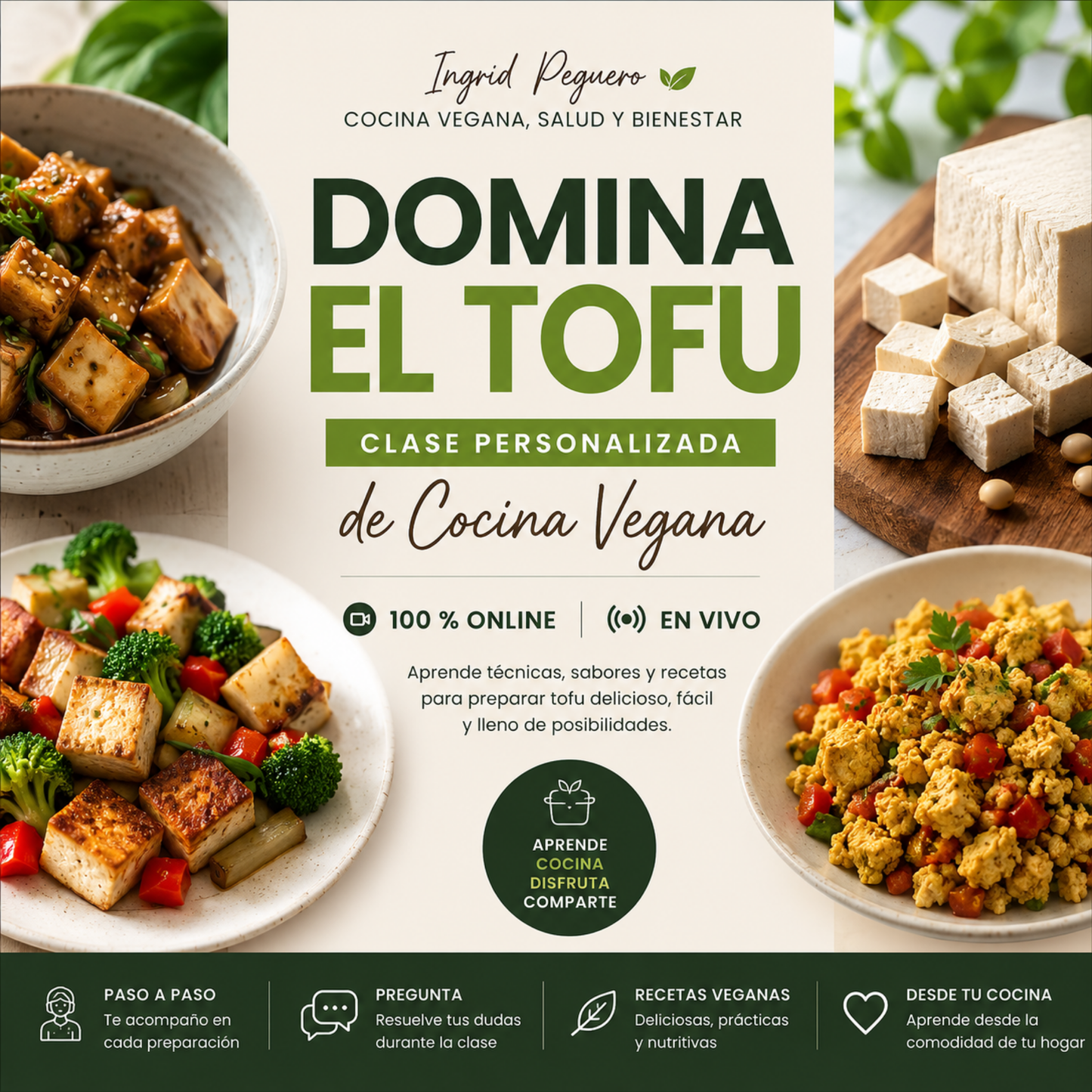 DOMINA EL TOFU | CLASE PERSONALIZADA DE COCINA VEGANA